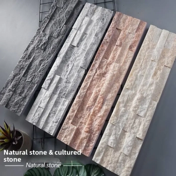 Dechitong WH-001 Natural Stacked Stone Veneer Culture Stone Minimalist Modern Design for TV Background Living Room Courtyard